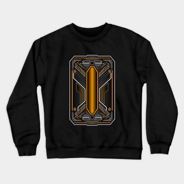 cyberpunk weapon shield armor cyborg Crewneck Sweatshirt by eleazarion